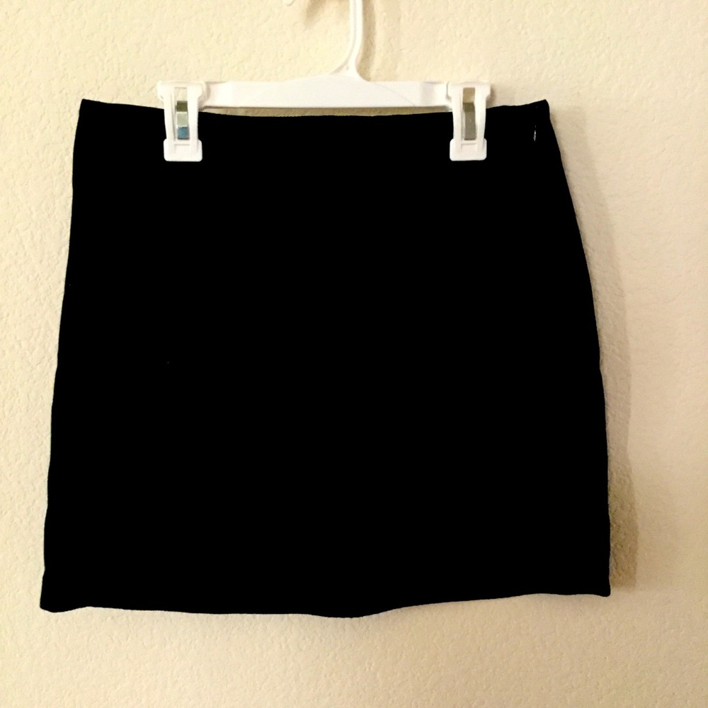 Express stretch short black mini skirt
